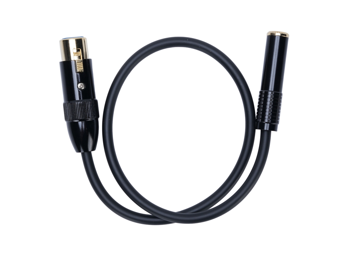Cabo Xlr Fêmea Para 6.35mm Fêmea Balançado 1/4 Polegada Para Microfones Mesas Amplificadores