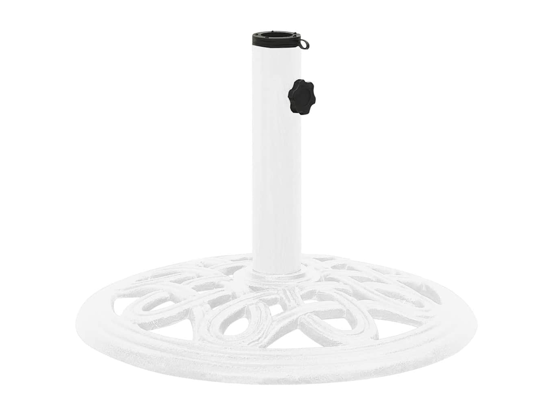 Maison Exclusive - Base De Sombrilla De Hierro Fundido Blanco 40x40x32 Cm