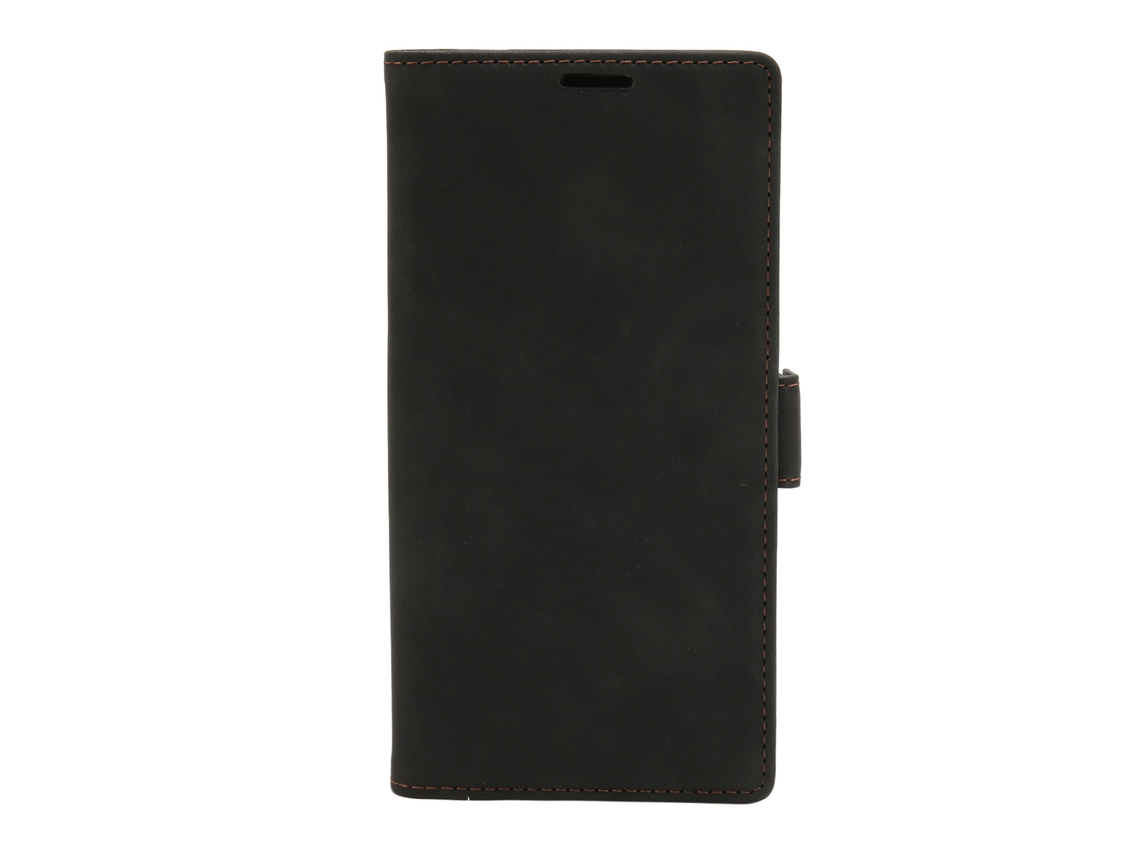 Capa Flip Para S23 Ultra De Couro Pu Com Porta-cartões E Fecho Magnético Proteção Anti-arranhões Preto