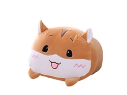 2026-30050-almohada De Peluche De Hamster Cariño, Almohada Cilíndrica Suave Para Niños, 20cm, Regalo Ideal