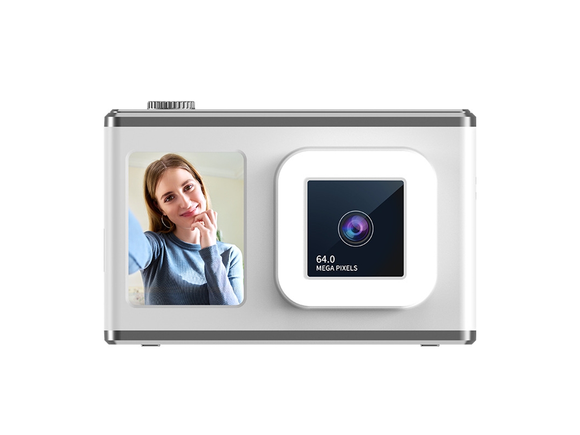 Cámara Digital De 6400 W Cámara Frontal Y Trasera Dual Mini Cámara Ccd Para Estudiantes Con Luz De Relleno Blanca Gertiz