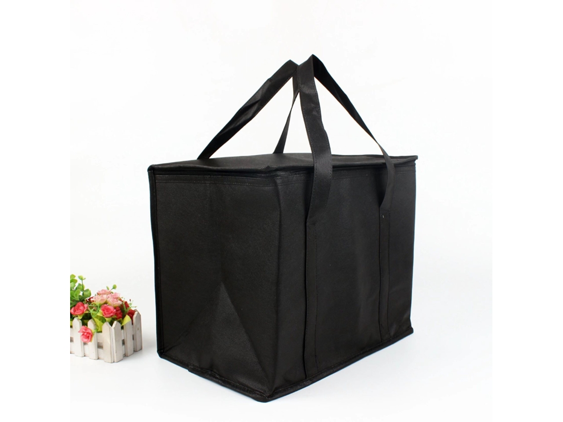 Bolsa de compras plegable Digitallab, bolsa térmica de 35 l, 41 x 26 x 33 cm (negra)