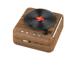 Altavoz Bluetooth (conexión Bluetooth, Función De Radio) Fonógrafo Creativo Retro De Vinilo Atómico Audio Inalámbrico Regalo
