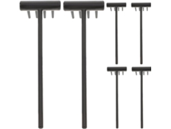 Juego De 6 Micro Rastrillos Zen Para Decoración De Jardín Y Mesa, Accesorios Para Macetas.