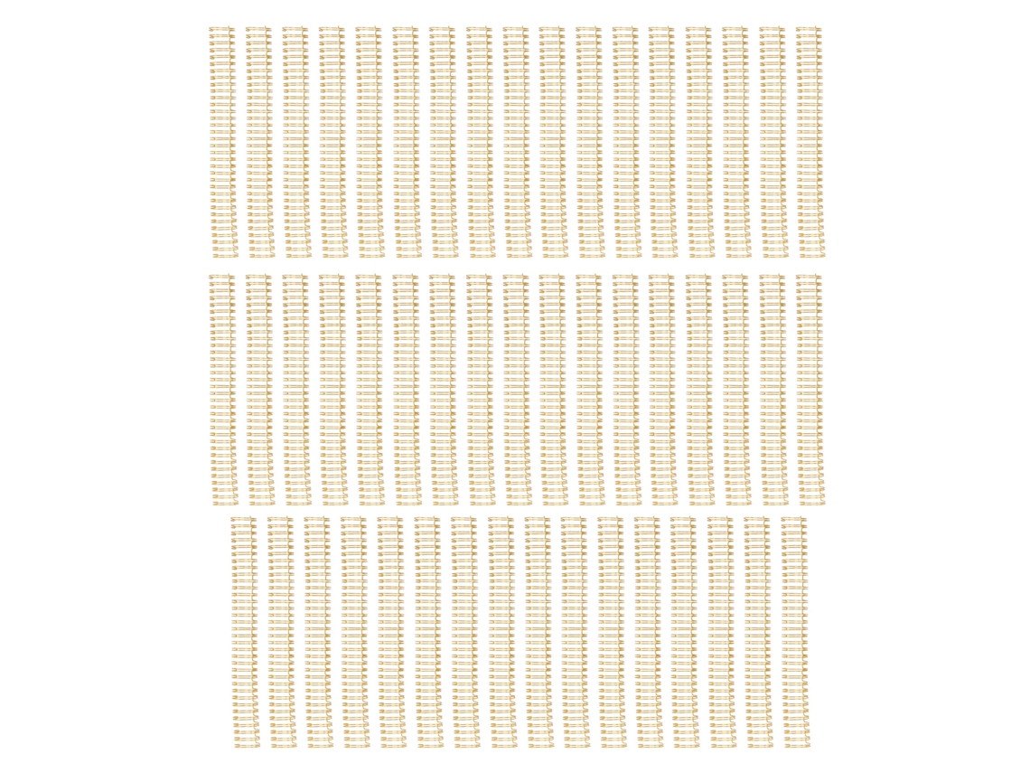 50 Espirales Dobles Para Encuadernación A4 180 Hojas 3/4in Oro Diy