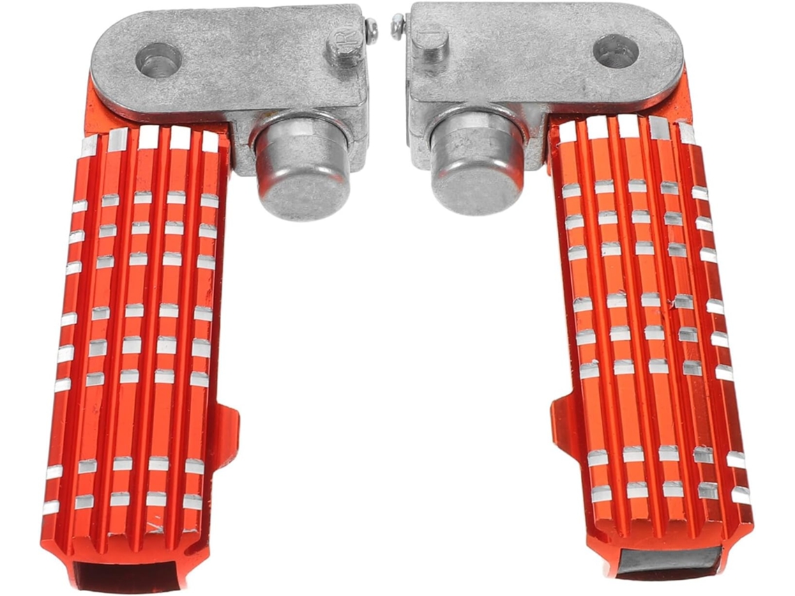 Reposapiés Traseros Plegables De Aleación De Aluminio Para Motocicletas Y Scooters Con Superficie Antideslizante.