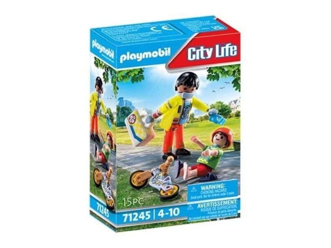 Muñecos PLAYMOBIL City life paramedico con paciente