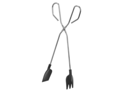 Pinza Negra Para Cocinar De Acero.