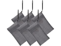 Kit Villcase com 6 sachês de Sabonete Líquido Espumante na cor Malha, confeccionado em nylon e poliéster, com cordão para fixação.