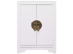 Maison Exclusive - Mesita De Noche Madera De Paulownia Blanco 38x28x52 Cm