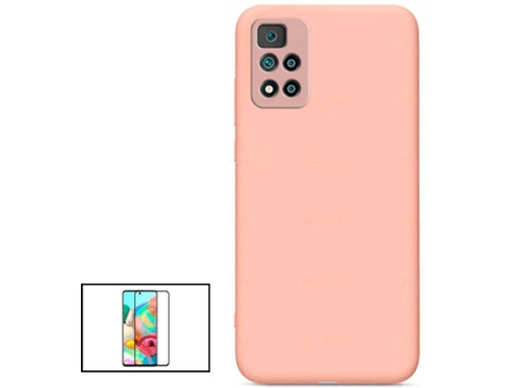 Kit Carcasa + Protector de Pantalla Full Cover Xiaomi Redmi Note 11 Pro 5G PHONECARE Rosa
