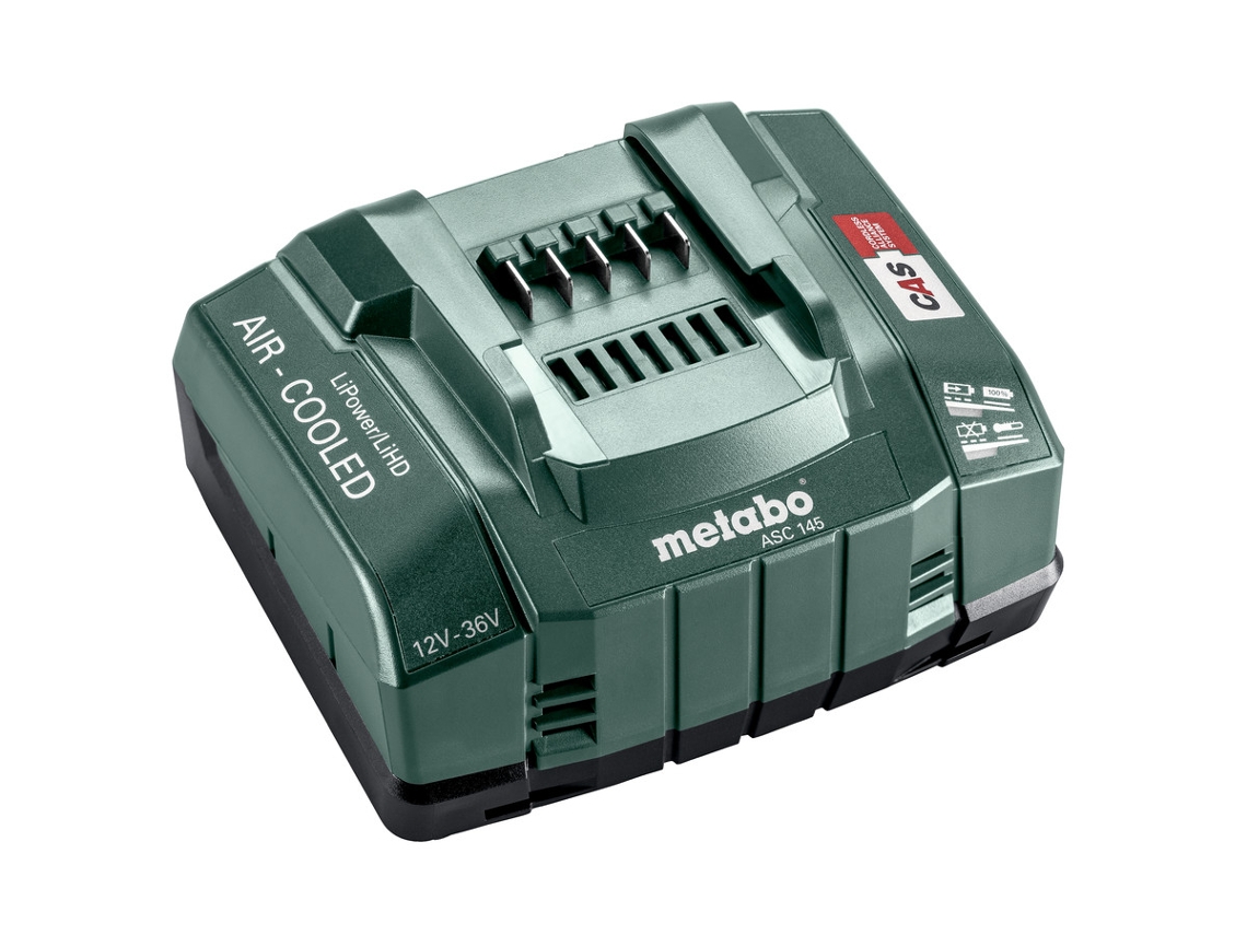 METABO Cargador Rápido Asc 145 , 12-36 V, "Air Cooled", Ue (627378000)