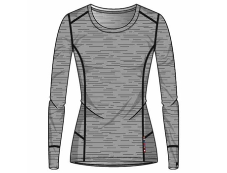 Ropa interior para Hombre ODLO Natural 100% Merino Warm Suw Top Gris para Esquí (L)