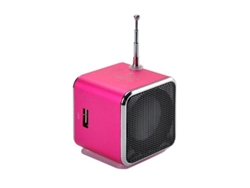 2026-reproductor De Música Mp3/4 Portátil Con Altavoz, Radio Fm, Tarjeta Micro Sd/tf Y Usb, Batería Recargable 600mah Rosy