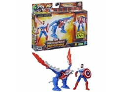 Figuras de Acción MARVEL Mechstrike Mechasaurs: Captain America & Redwing