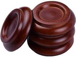 Posavasos Con Ruedas Para Piano Vertical De Madera Maciza Con Almohadilla De Eva Antideslizante (4 Unidades Juego)