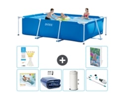 Intex Piscina Com Estrutura Retangular - 300x200x75 Cm - 7-peças S87