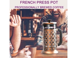 Prensa Francesa Manual De 1000 Ml Para Café Y Té Con Filtro De Acero Inoxidable.