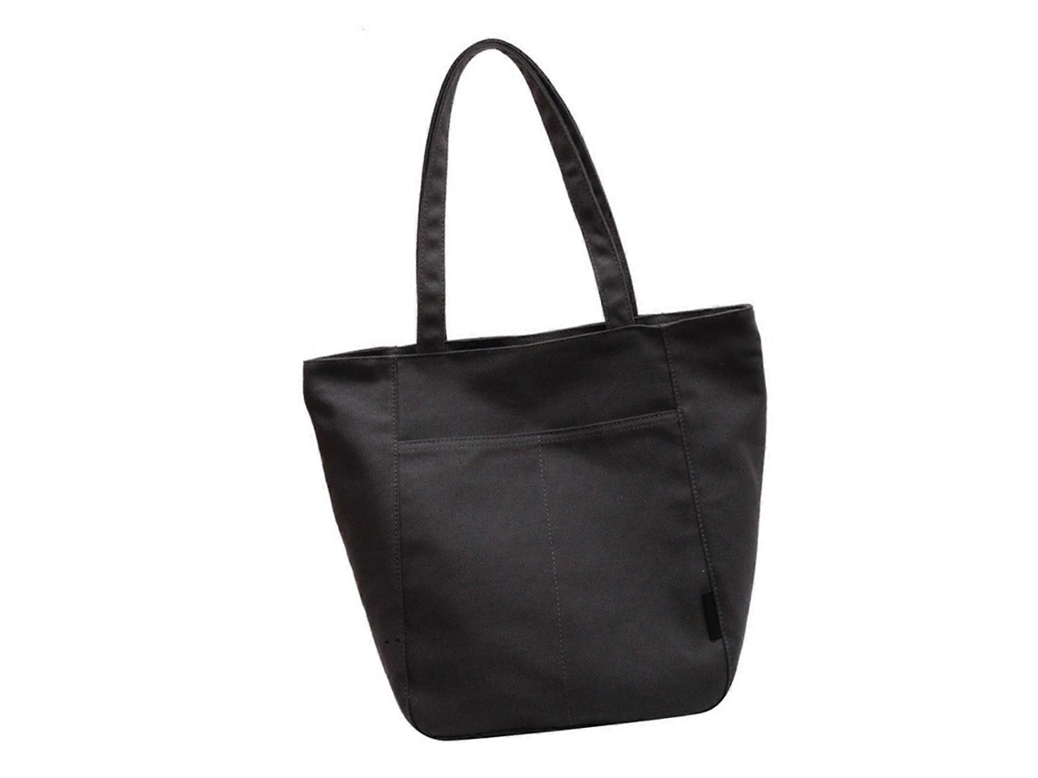 Bolsa de compras de lona reutilizable, bolso de hombro moderno, bolso tote, regalo de San Valentín, color caqui. GOKOCO