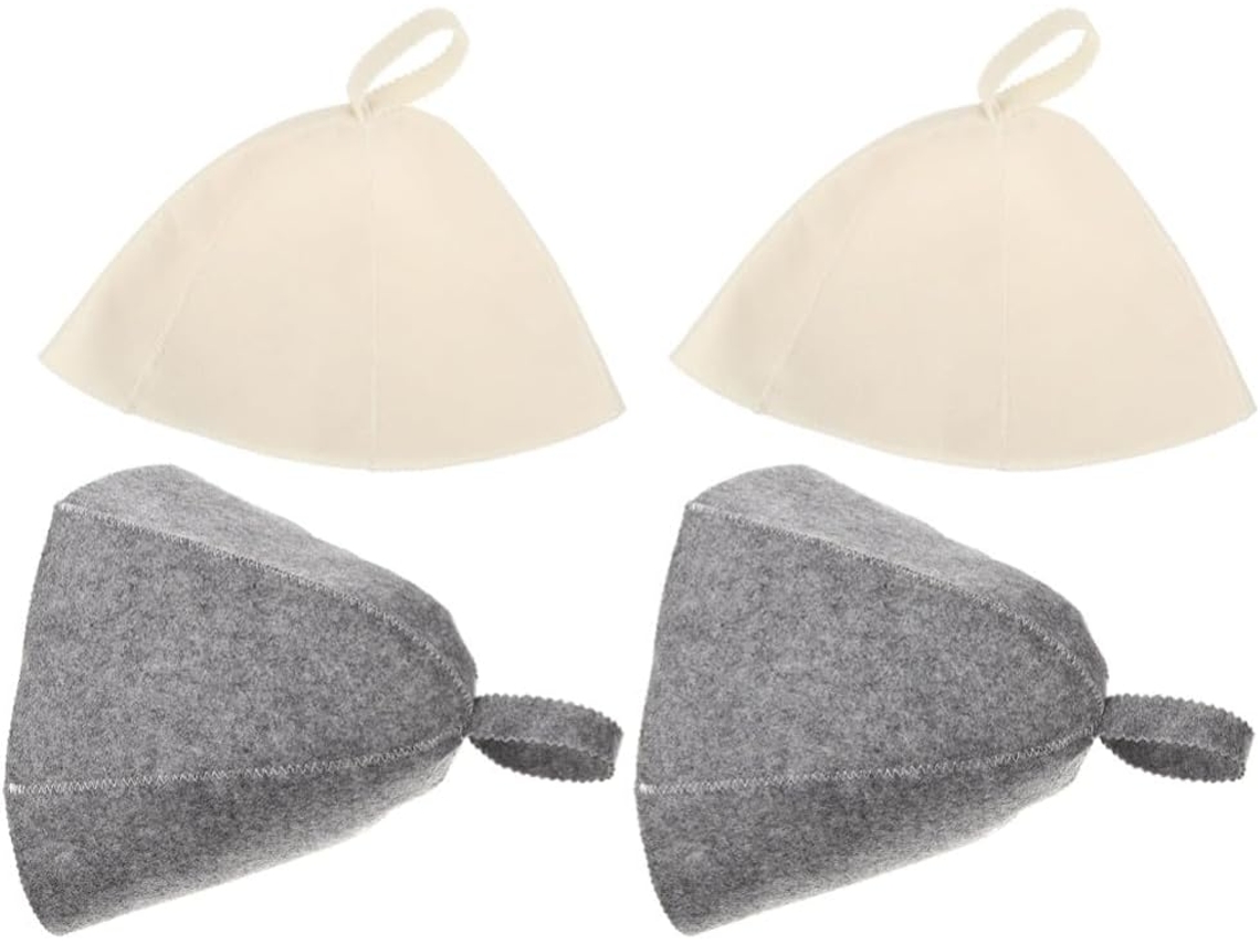Gorro De Sauna De Fieltro, Baño De Lana Rusa, Kit De Vaporizador Banya Para 4 Piezas