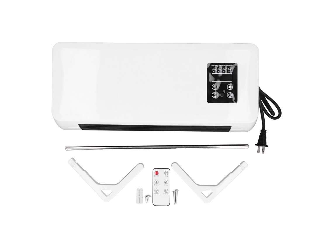 Calefactor De Aire Acondicionado Mural Con Pantalla Táctil, Modos De Calefacción Y Refrigeración Ajustables, Portátil, Enchufe Estadounidense De 110 V.
