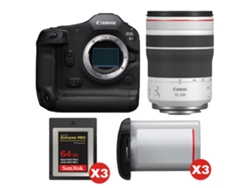 Canon Eos R1 + Rf 70-200mm F/4 L Is Usm + 3 Sandisk 64gb Extreme Pro Cfexpress Type B + 3 Canon Lp-e19 + Ebook “20 Consejos Para Fotos Que Impactan”