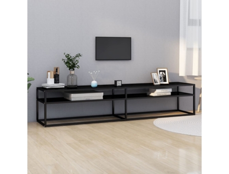 Mueble para la televisión VIDAXL Negro Cristal (200x40x40,5 cm)