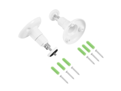 Suporte De Parede De Metal Para Câmera De Segurança Rotativo 360 Graus Indoor E Outdoor 2pcs