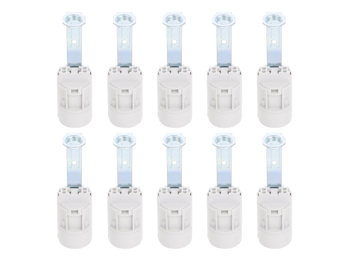10 Portalámparas E14, Paquete De 80 Unidades Para Soporte De Candelabro, Base De Aleación.