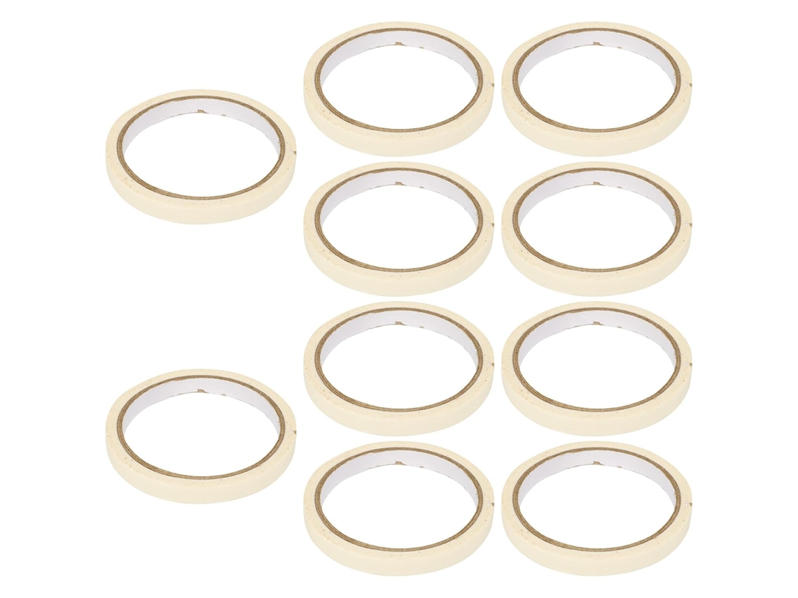 10-20 Rollos De Cinta Adhesiva Blanca Para Enmascarar Pintura (metros)