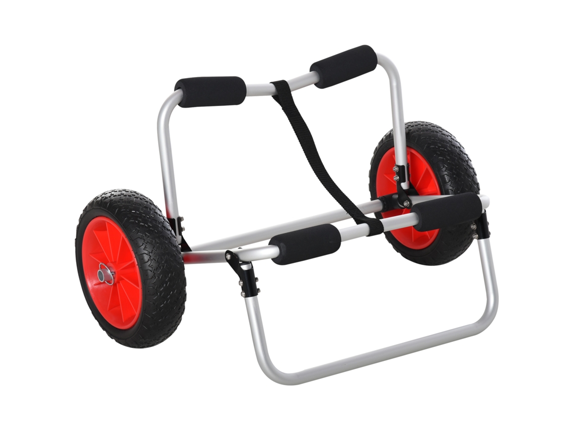 Carro Plegable De Aluminio Para Canoas, Kayaks Y Tablas De Surf, Con Capacidad Para 90 Kg.