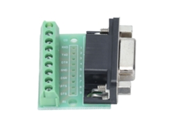 Placa De Desconexión De Terminal Db9 Hembra 9 Posiciones Con Adaptador De Tornillo Para Conectores Rs232 Rs485