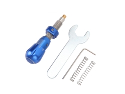 Cushion Plunger Lateral De Arco Recurvo Em Liga De Alumínio Para Correção De Trajetória Azul