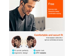 Auriculares V8 Mono Bt4.1 Con Rotación De 270 Grados, Llamadas Manos Libres, Difusión De Número Y Batería De Larga Duración.