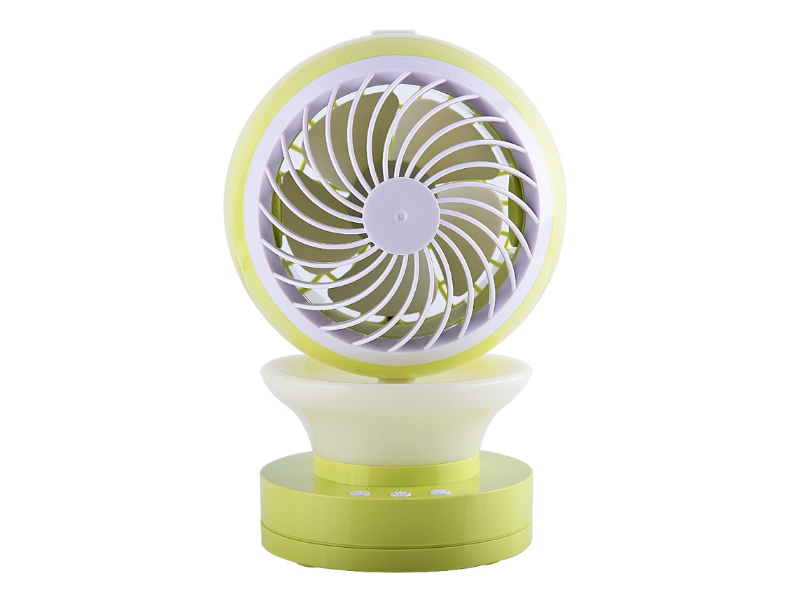 Mini Ventilador (enfriamiento Por Spray, Silencioso Y Portátil) Mini Ventilador Usb De Refrigeración Por Spray Dual (verde)