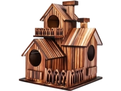 Caseta De Jardín De Madera – Plataforma De Balcón Cerrada – Casita Colgante En El Patio Trasero, Criadero Decorativo De