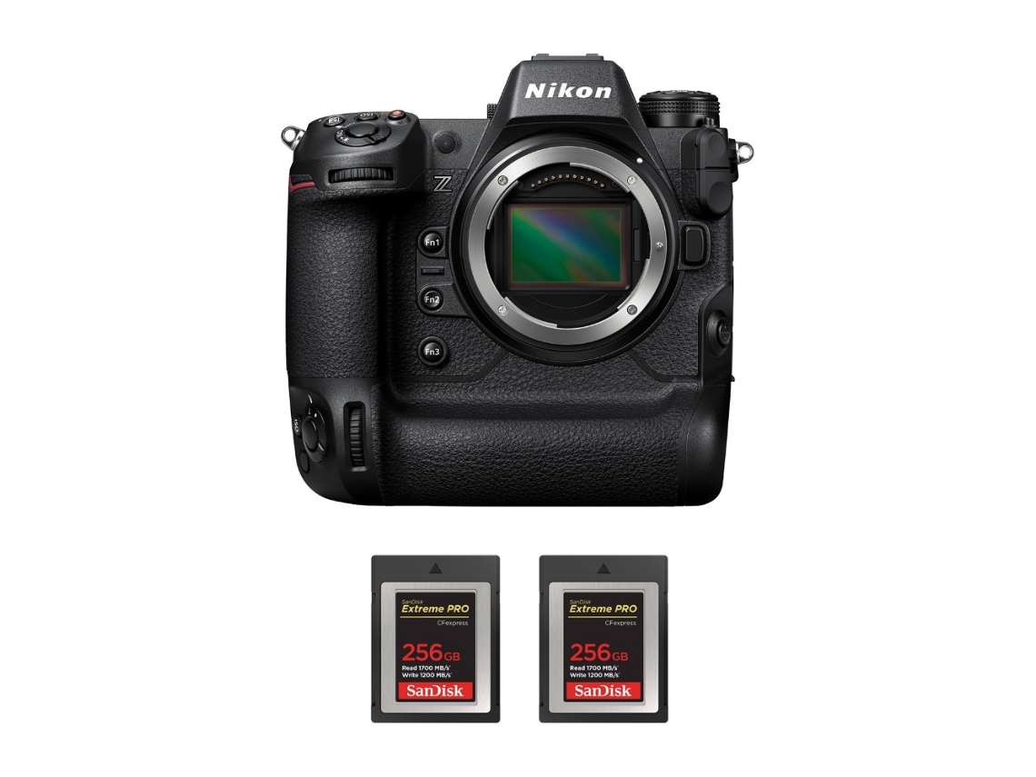 Nikon Z9 Cuerpo + 2 Sandisk 256gb Extreme Pro Cfexpress Type B - Cámara Fotográfica Profesional + Ebook “20 Consejos Para Fotos Que Impactan”