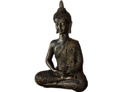 Pieza Decorativa ZEN'LIGHT Thai Buda (Gris - 13x7x21 cm - Resina)
