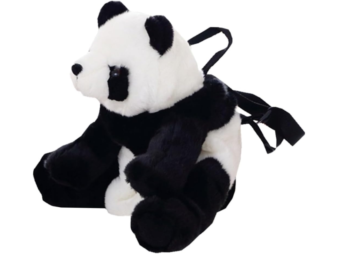 Adorable Mochila De Peluche De Panda Para Niños Y Niñas, De Gran Capacidad Con Cierre Metálico.