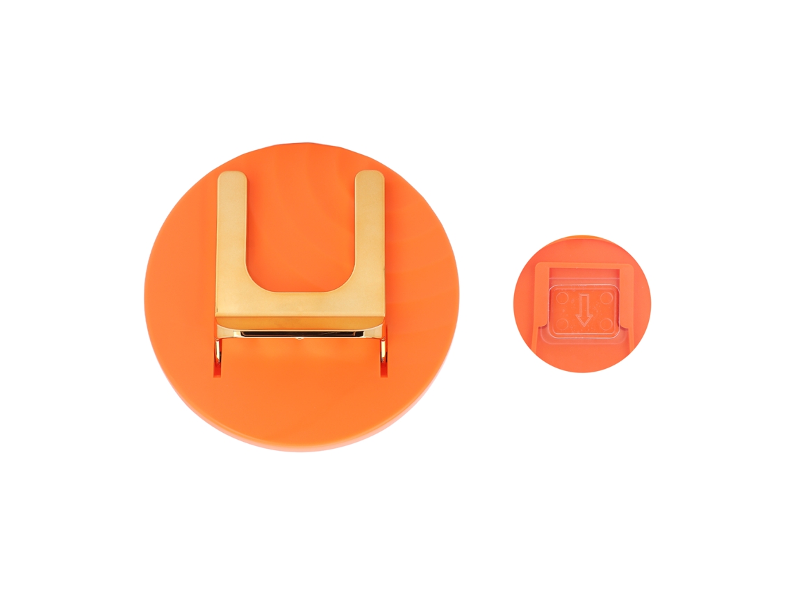 Porta Secador De Pelo Pared Adhesivo Plegable Organizador Para Baño Naranja