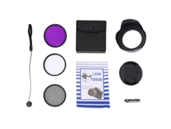 Kit De Filtros De Lente Uv Cpl Fld 67mm Con Funda, Tapa Y Capucha Para Fotografía Accesorio
