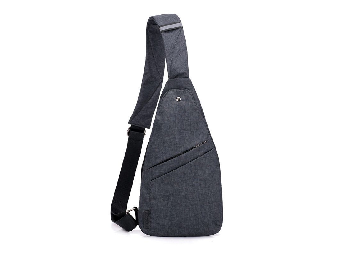 2026-mochila Bandolera Antirrobo Linjou Ligera Con Bolsillos Personales Para Hombres Y Mujeres Gris-negro