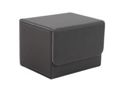 2026-caja Para Baraja Magnética De Cuero Pu Con Tapa Grande Capacidad Para Cartas De Juego Tarot Gris