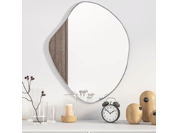 Espejo de pared 60x50 cm Plata HARLANV1