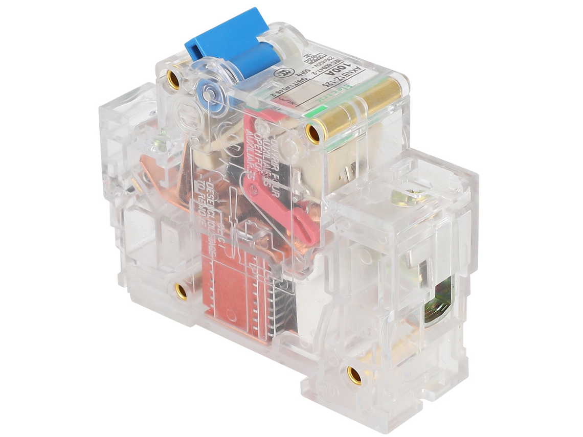 Omni-interruptor De Circuito Miniatura Dz47 1p 690v Ac 100a Caja Transparente Mcb