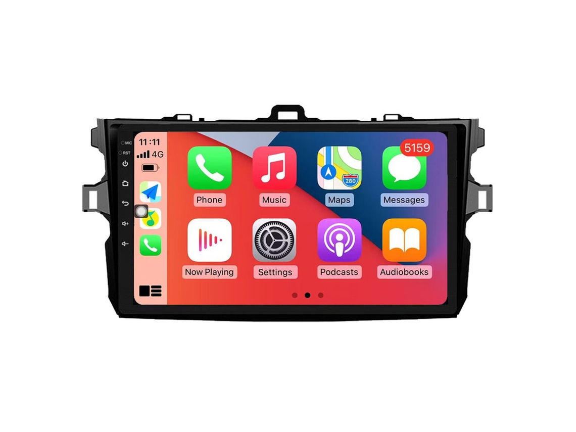 Coche Radio Android Auto Autoradio 8GB RAM 128G ROM CarPlay Navegación GPS Pantalla Táctil RoverOne para Toyota Corolla 10 E140 E150 2006 - 2013 