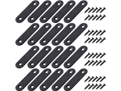 Repare Y Refuerce Los Soportes De Sus Muebles Con Tirantes Rectos De Acero Inoxidable. Soportes Recubiertos De Negro Fáciles De Instalar Para Una Ampl