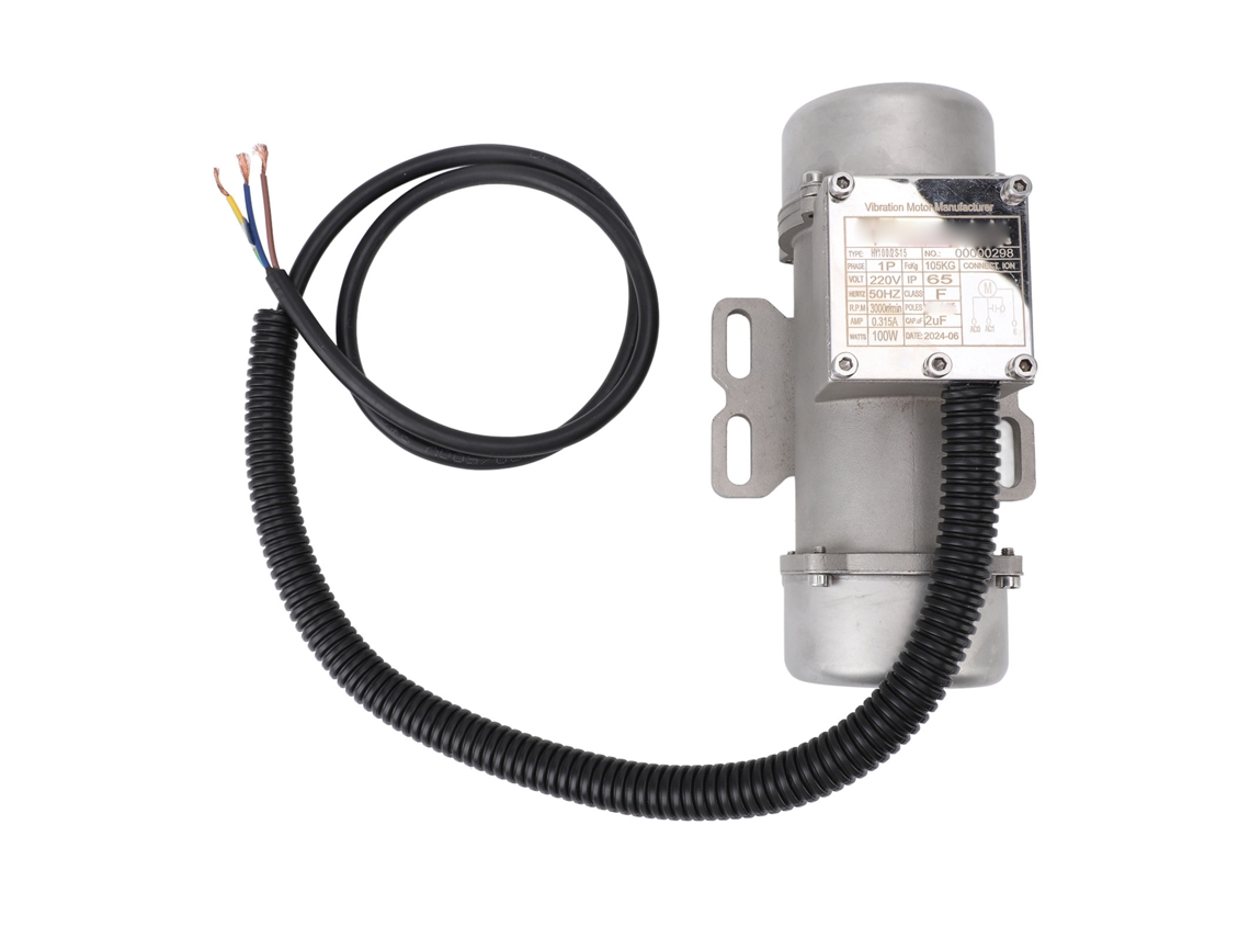 Motor vibratorio de hormigón de acero inoxidable, 220 V, 3000 R/min, IP65, monofásico, asíncrono, para mesa vibratoria de arena, 100 W, 105 kg