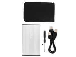 Caja De Hd Externo Sata Usb2.0 2,5 En Aleación De Aluminio, Gris, Negro O Plata Luz Dourada