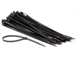 Juego de bridas para cables de nailon - 7,6 x 400 mm - Negro (100 piezas) VELLEMAN